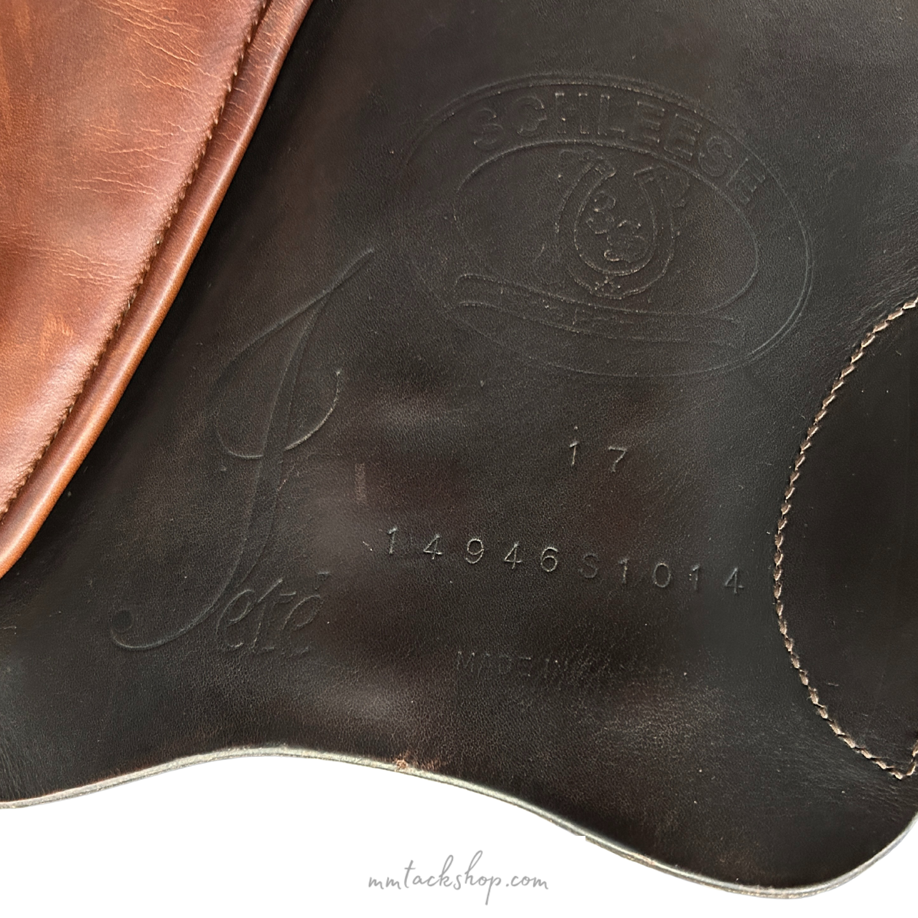 Used 17&quot; Schleese Jeté Jumping Saddle, Traditional Line