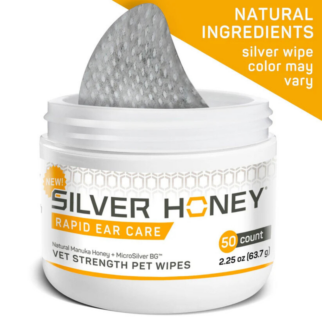 Silver Honey Pet Ear Wipes