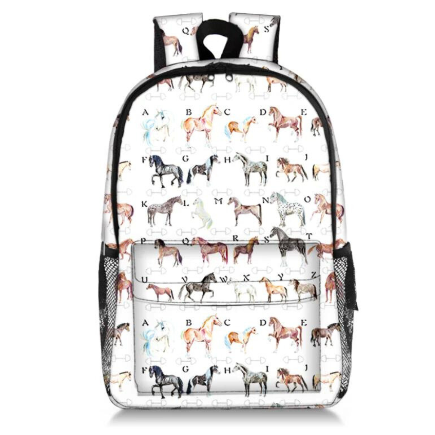 Sona Equestrian ABC Horse Breeds Backpack