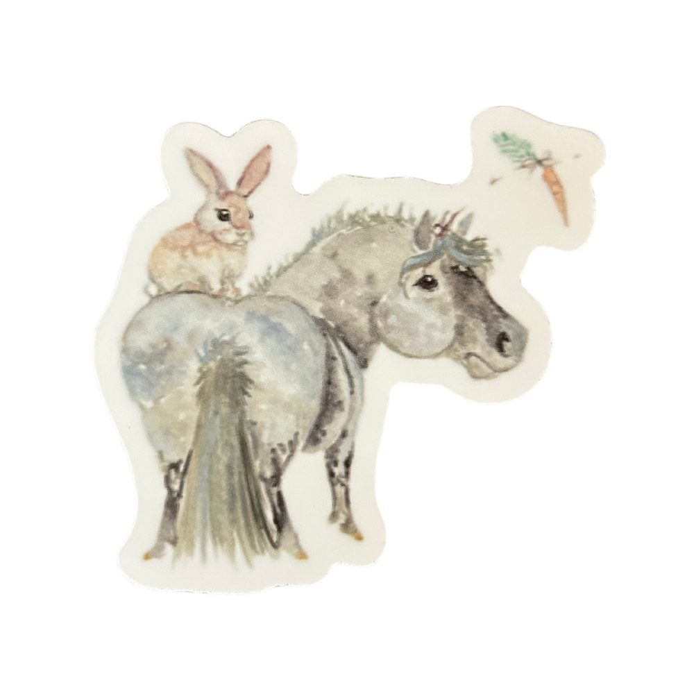 Sona Equestrian Adorable Chubby Ponies 3&quot; Vinyl Stickers