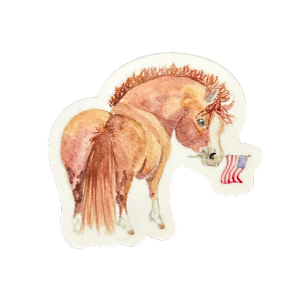 Sona Equestrian Adorable Chubby Ponies 3&quot; Vinyl Stickers
