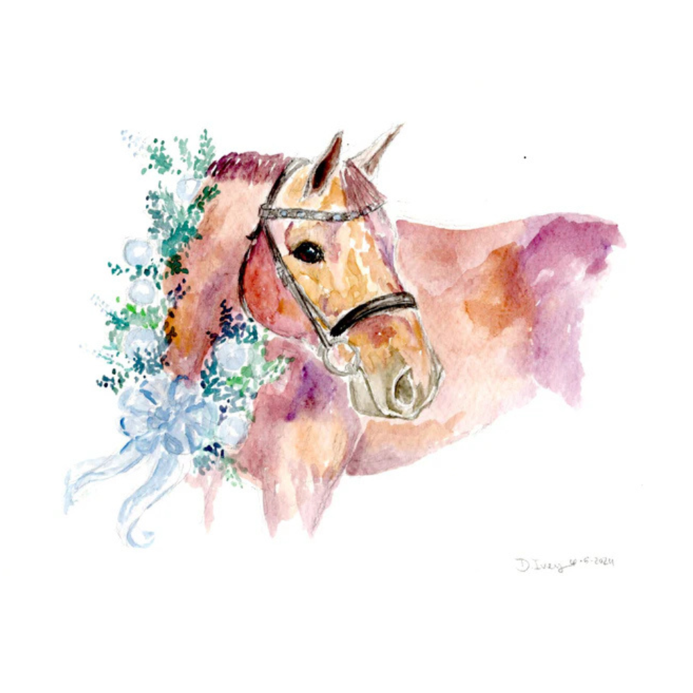 Sona Equestrian Holiday Greeting Cards, 10 Pack