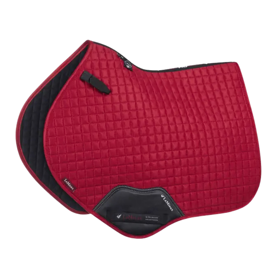 LeMieux Suede Close Contact Square Pad, Chilli