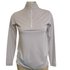 Tailored Sportsman Icefil long sleeve in grey skies with silver zipper.