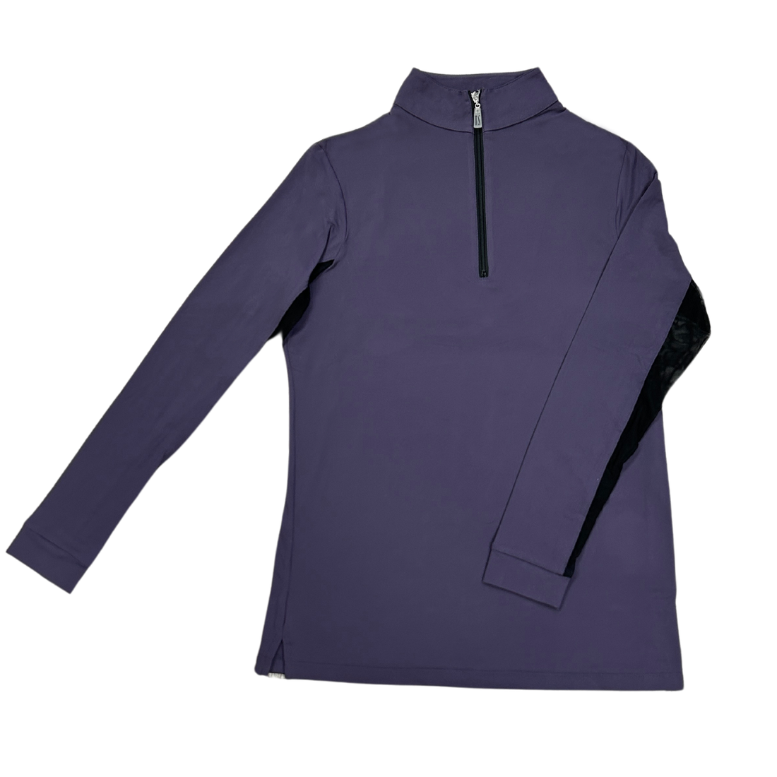 Tailored Sportsman IceFil Zip Shirt, Purple Heart with Black Zipper