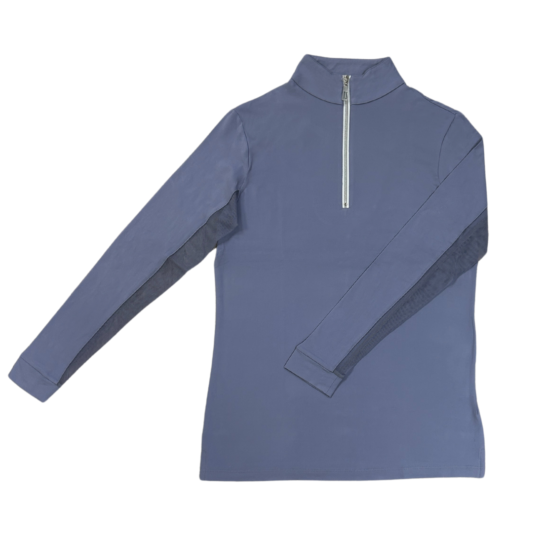 Tailored Sportsman IceFil Zip Shirt, Misty Lilac with Silver Zip