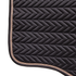 Black quilted saddle pad with a gold glitter border on a white background