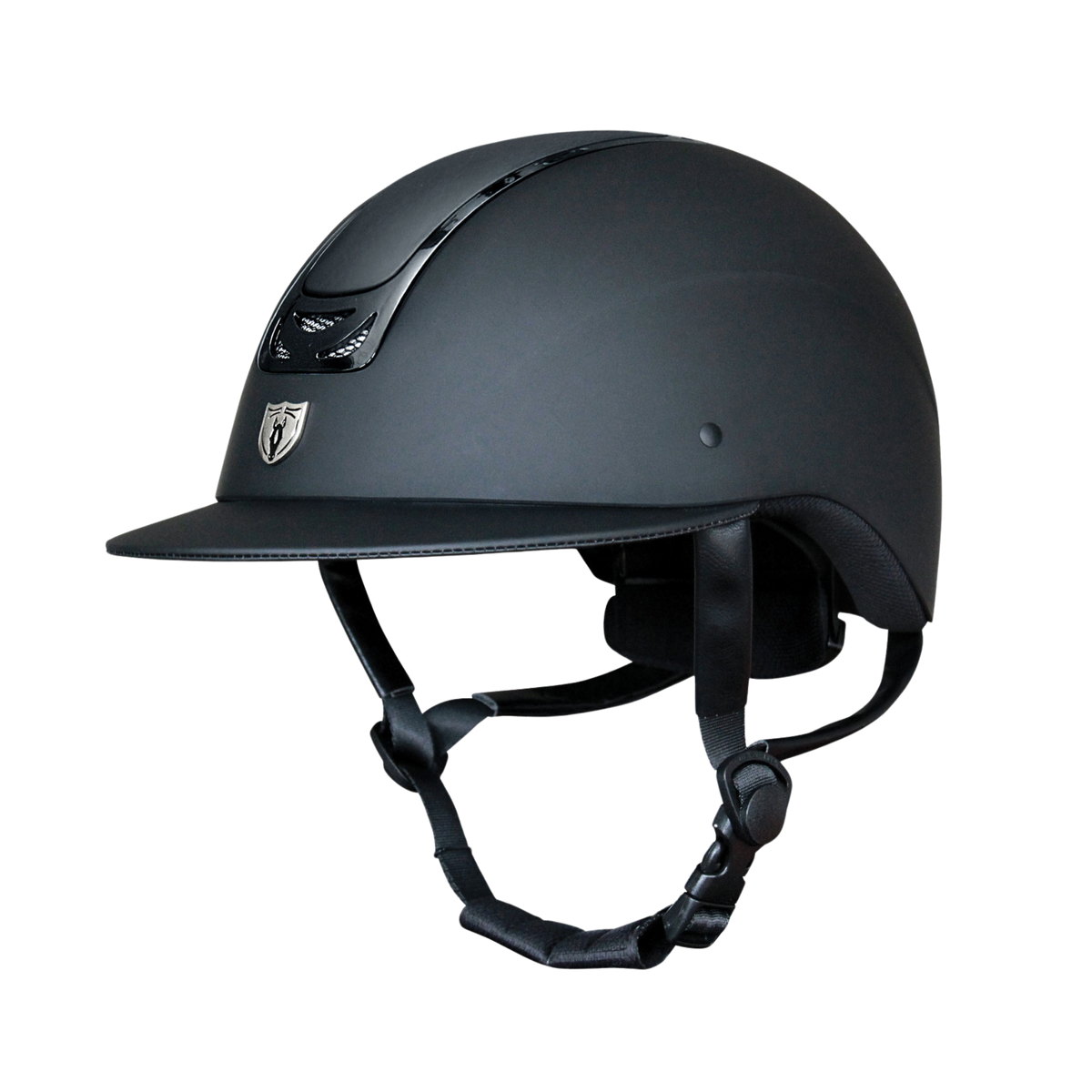 Tipperary Royal Wide Brim Helmet, Black Matte/Black Gloss