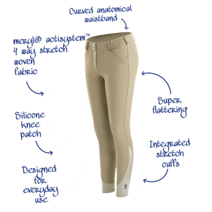 Tredstep Symphony Nero II Knee Patch Breech, Tan