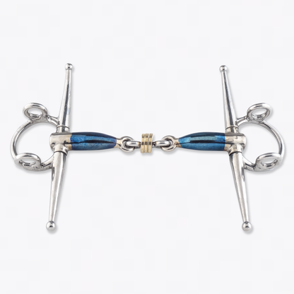 Trust Sweet Iron Full Cheek Brass Ring Gag Bit for Horses