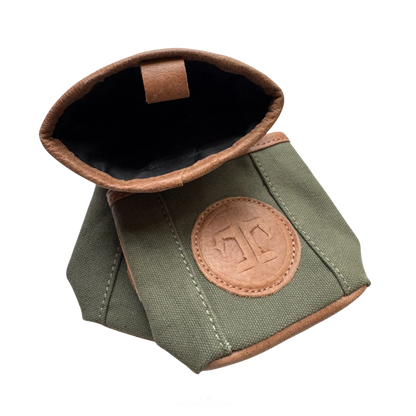 Tucker Tweed Equestrian Barn Treat Pouch, Olive