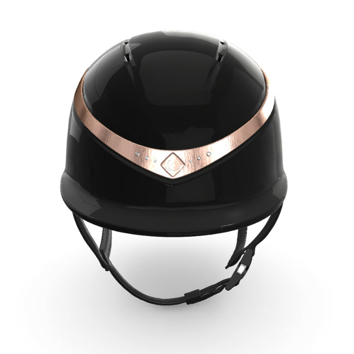 Charles Owen Halo CX Black Gloss Rose Gold Stellar Ring