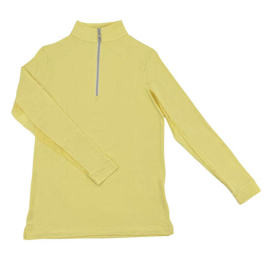 Tailored Sportsman IceFil Zip Shirt, Like Butter with Silver Zipper