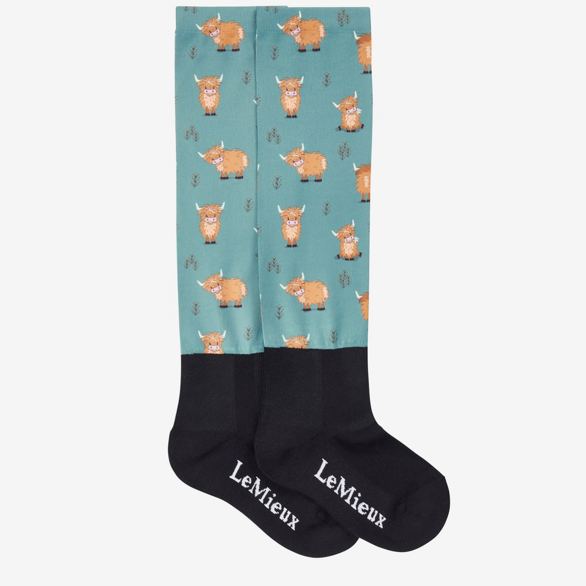 LeMieux Footsie Sock, Highland Cow