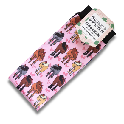 Dreamers &amp; Schemers Red Ribbon Girlies Pair &amp; A Spare Boot Socks