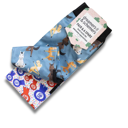 Dreamers &amp; Schemers Pony Pilates Pair &amp; A Spare Boot Socks