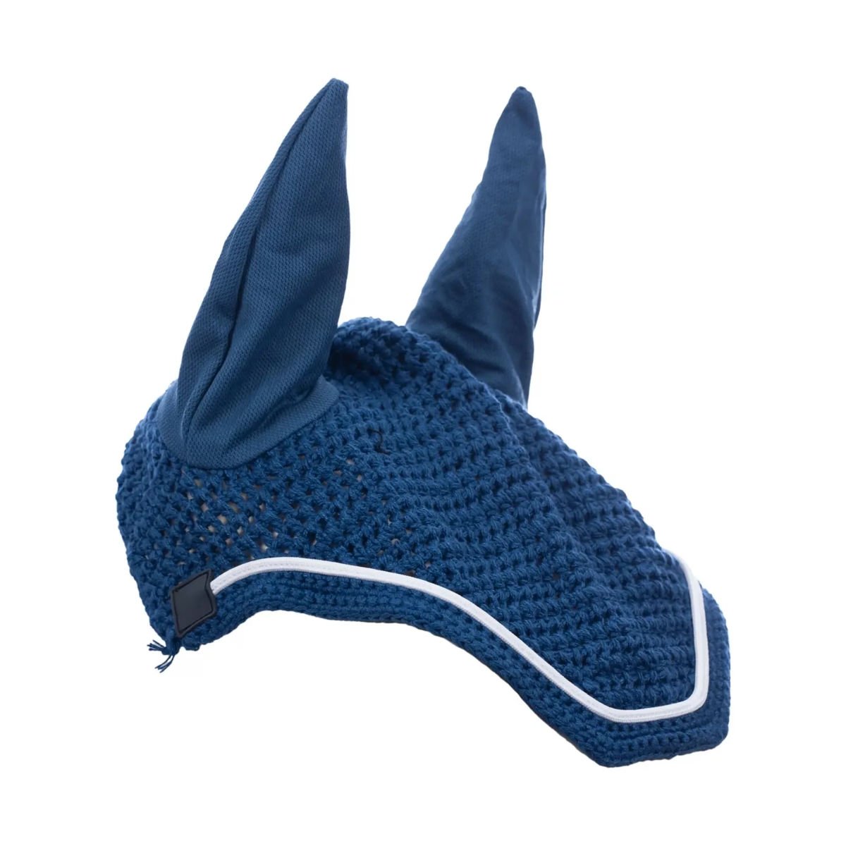 Equinavia Voss All Purpose Saddle Pad and Bonnet Set, Bluestone Blue/White