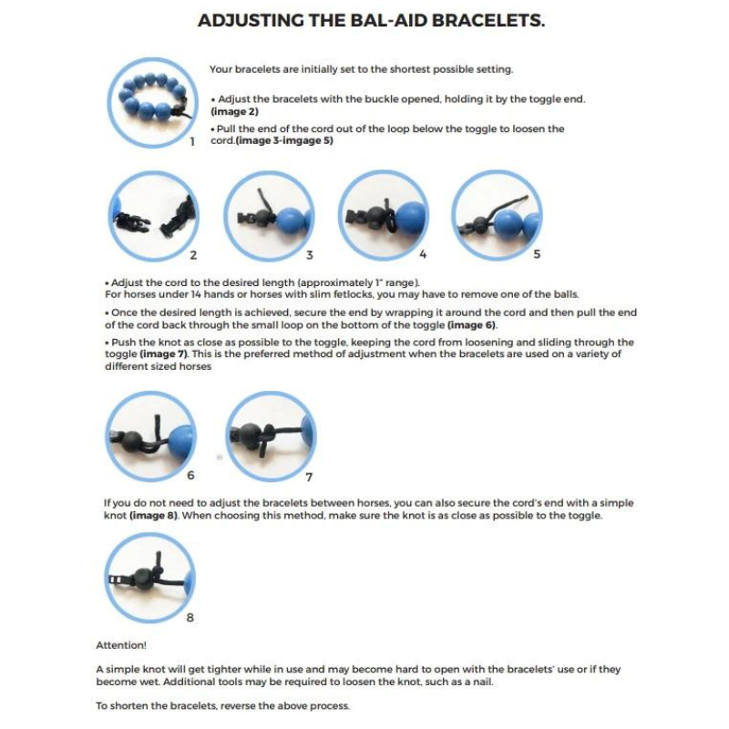 Correct Connect Bal-Aid Equine Balancing Tactile Bracelets
