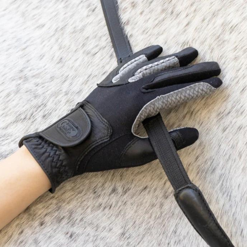 Correct Connect Oil-Tac CopperTech Leather Premium Riding Gloves