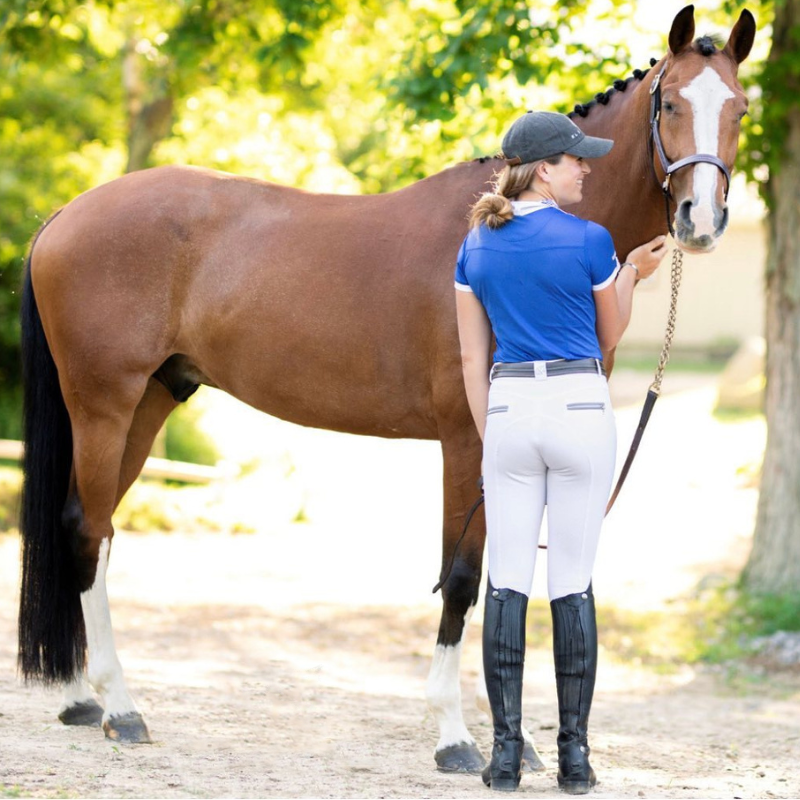 KL Select Gabrielle Full Seat Breeches, White