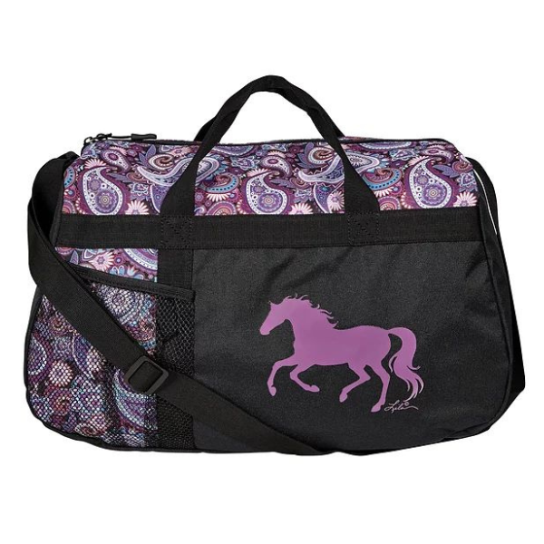 AWST Int'l "Lila" Galloping Horse Paisley Duffle Bag
