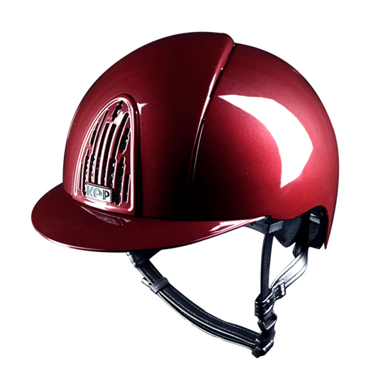 KEP Cromo Smart Polish Helmet, Bordeaux with Beige Harness