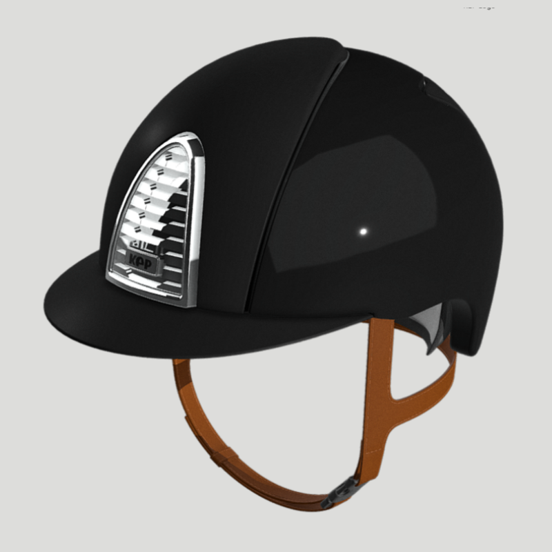 KEP Cromo 2.0 Polish/Textile Helmet with Beige Harness
