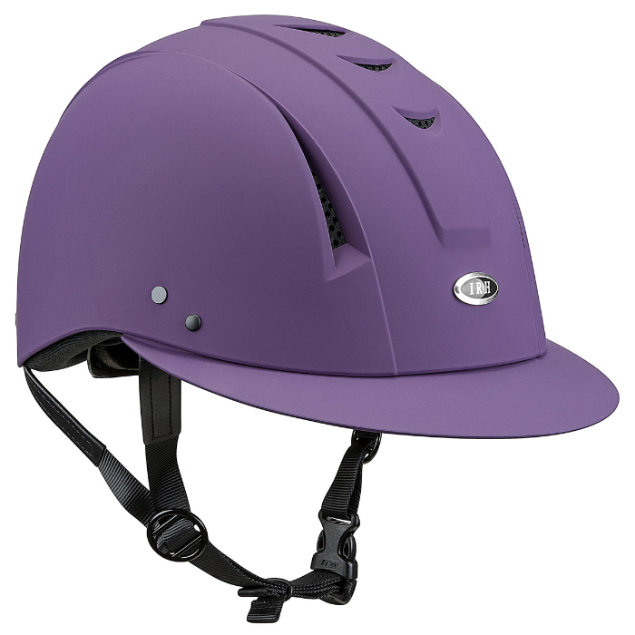 IRH Matte Purple Equi-Pro Deluxe Schooling Helmet with Sun Visor 