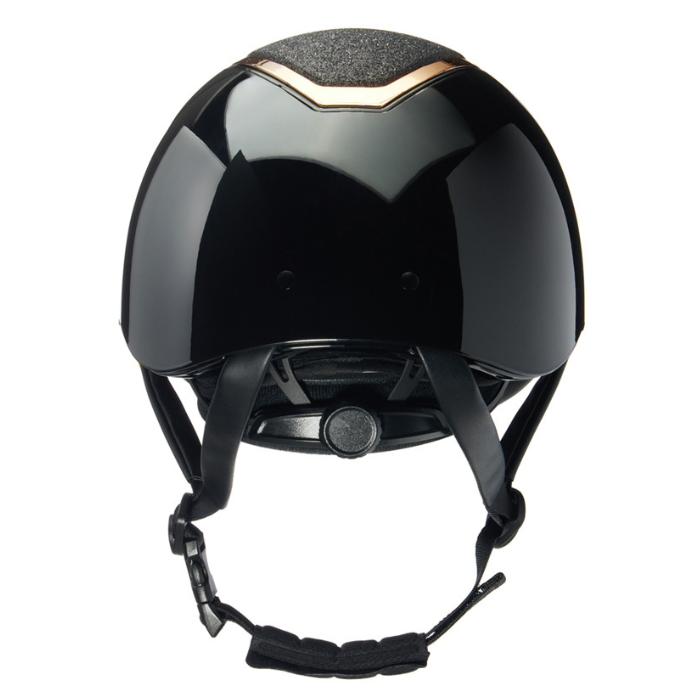 EQx by Charles Owen Kylo MIPS Black Gloss/Rose Gold Sparkly Helmet