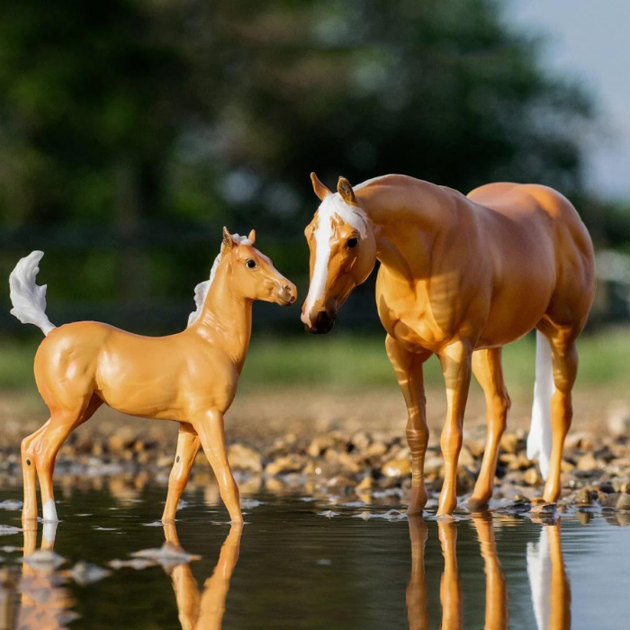 Breyer Ebony Shines and Charlize