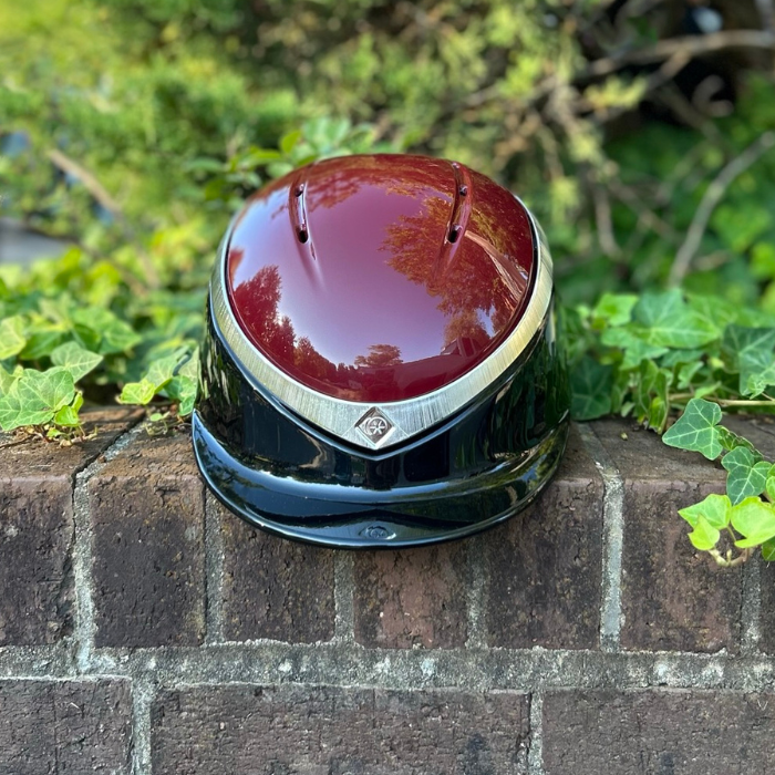 Charles Owen HALO CX Black/Burgundy Gloss