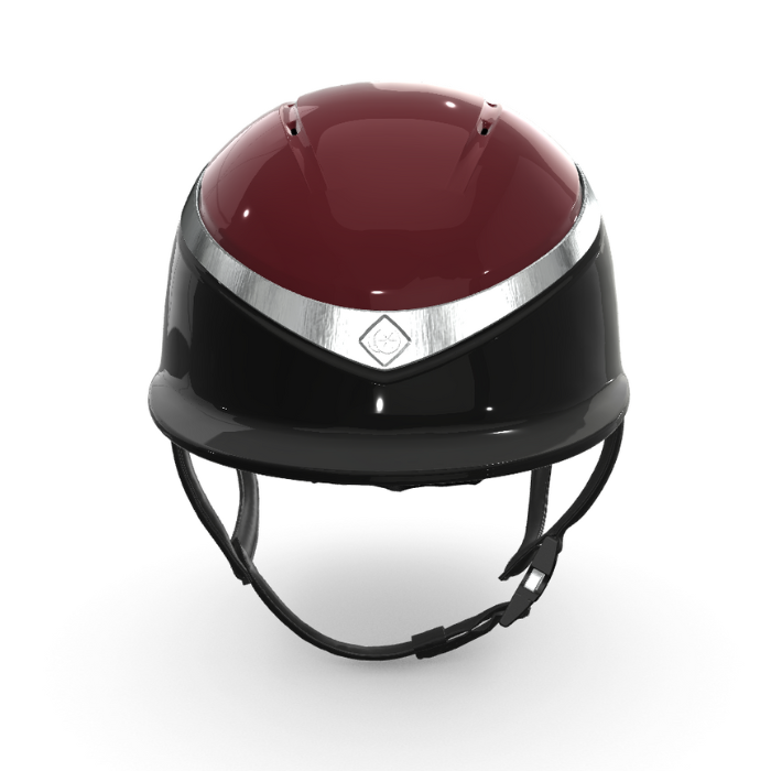 Charles Owen HALO CX Black/Burgundy Gloss