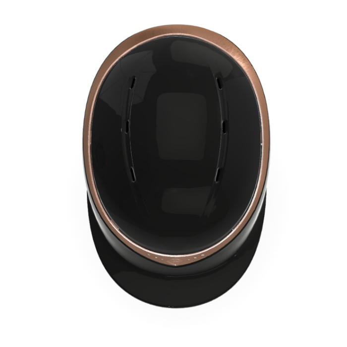 Charles Owen Halo CX Black Gloss Rose Gold Stellar Ring