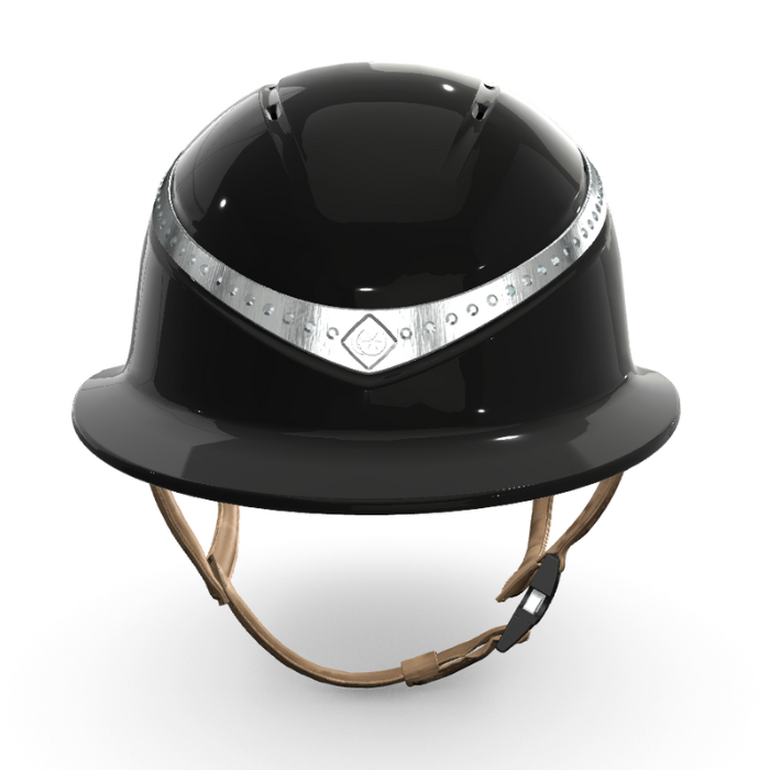 Charles Owen Halo Luxe CX Black Gloss Constellation Crystal Ring