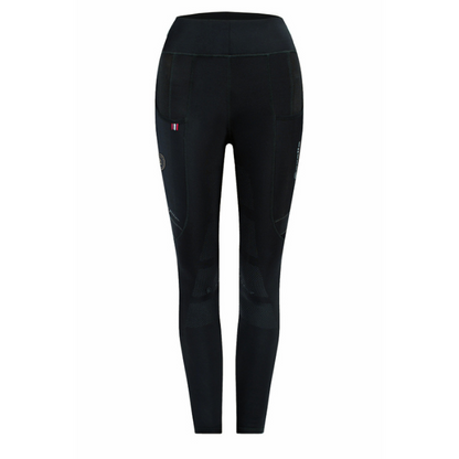 Cavallo Lin Grip Winter Performance Lin Grip Riding Leggings, Black