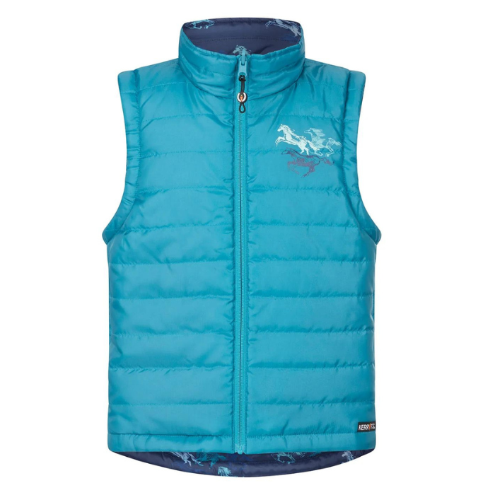 Kerrits Kids Pony Tracks Reversible Quilted Vest