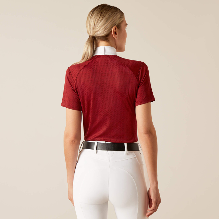 Ariat Showstopper 3.0 Short Sleeve Show Shirt, Sun-Dried Tomato