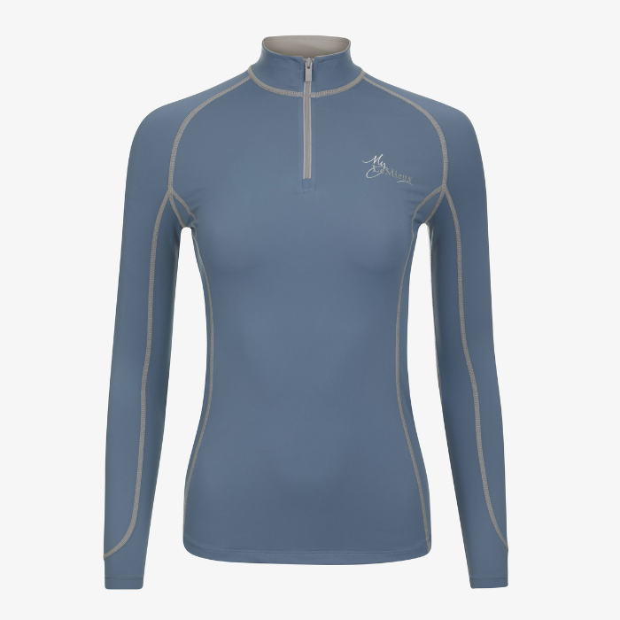 LeMieux 1/4 Zip Base Layer, Ice Blue