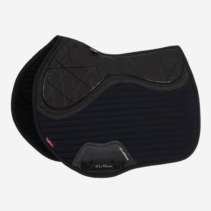 LeMieux Soft Shell Anti Slip EuroJump Square Pad, Black