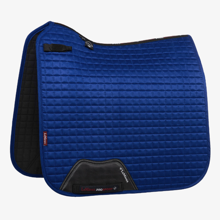 LeMieux Suede Dressage Square Pad, Benetton Blue