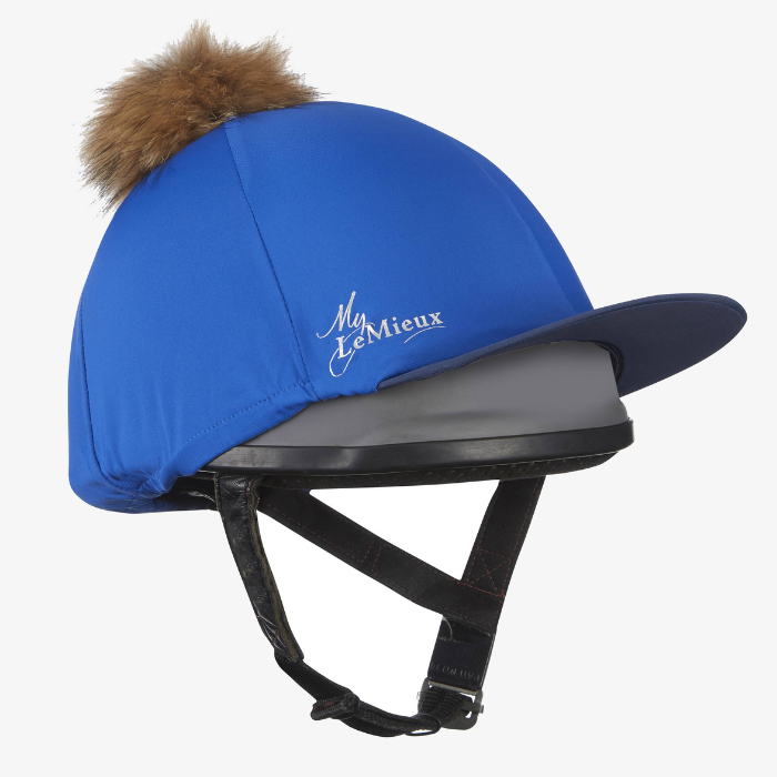 LeMieux Pom Hat Silk, Benetton Blue