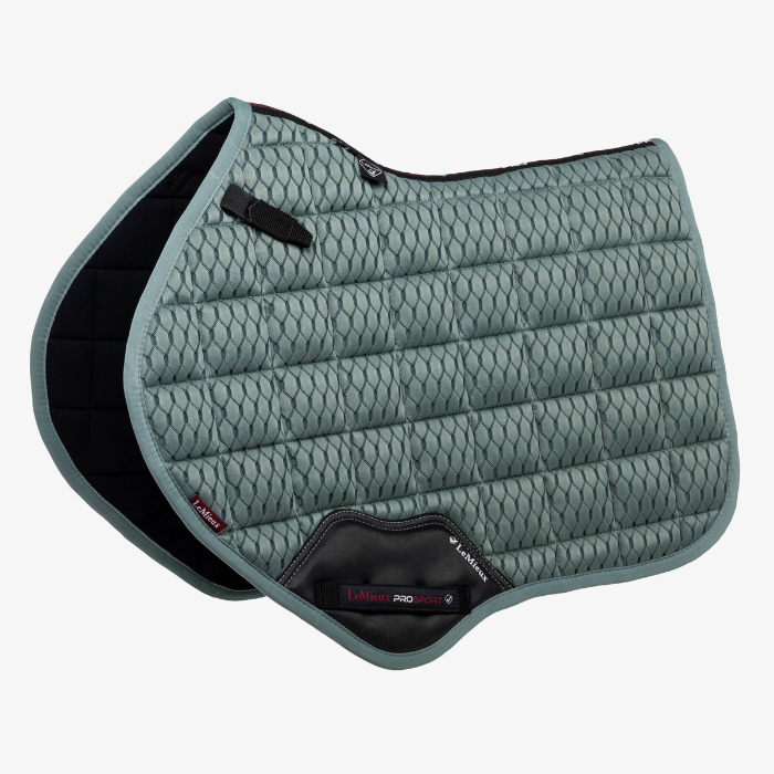 LeMieux Carbon Mesh Close Contact Square Pad, Sage