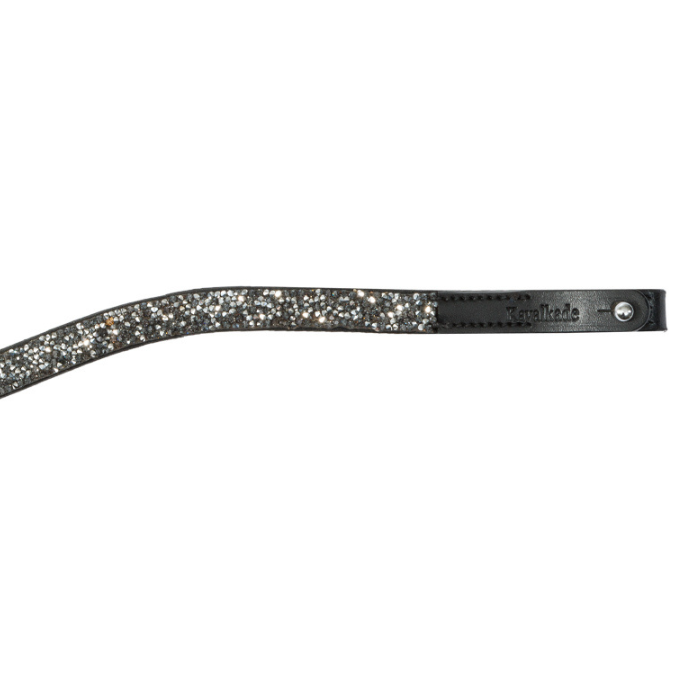 Kavalkade Shine Black Button Browband