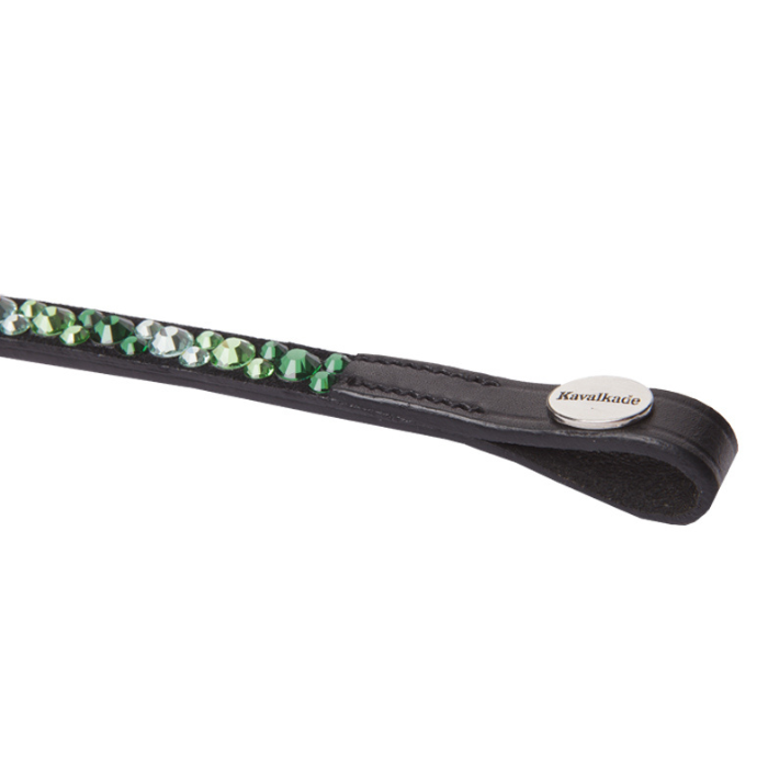 Kavalkade "Green Sparkle" Black Browband