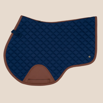 Sixteen Cypress Close Contact Pad, Navy &amp; Cognac