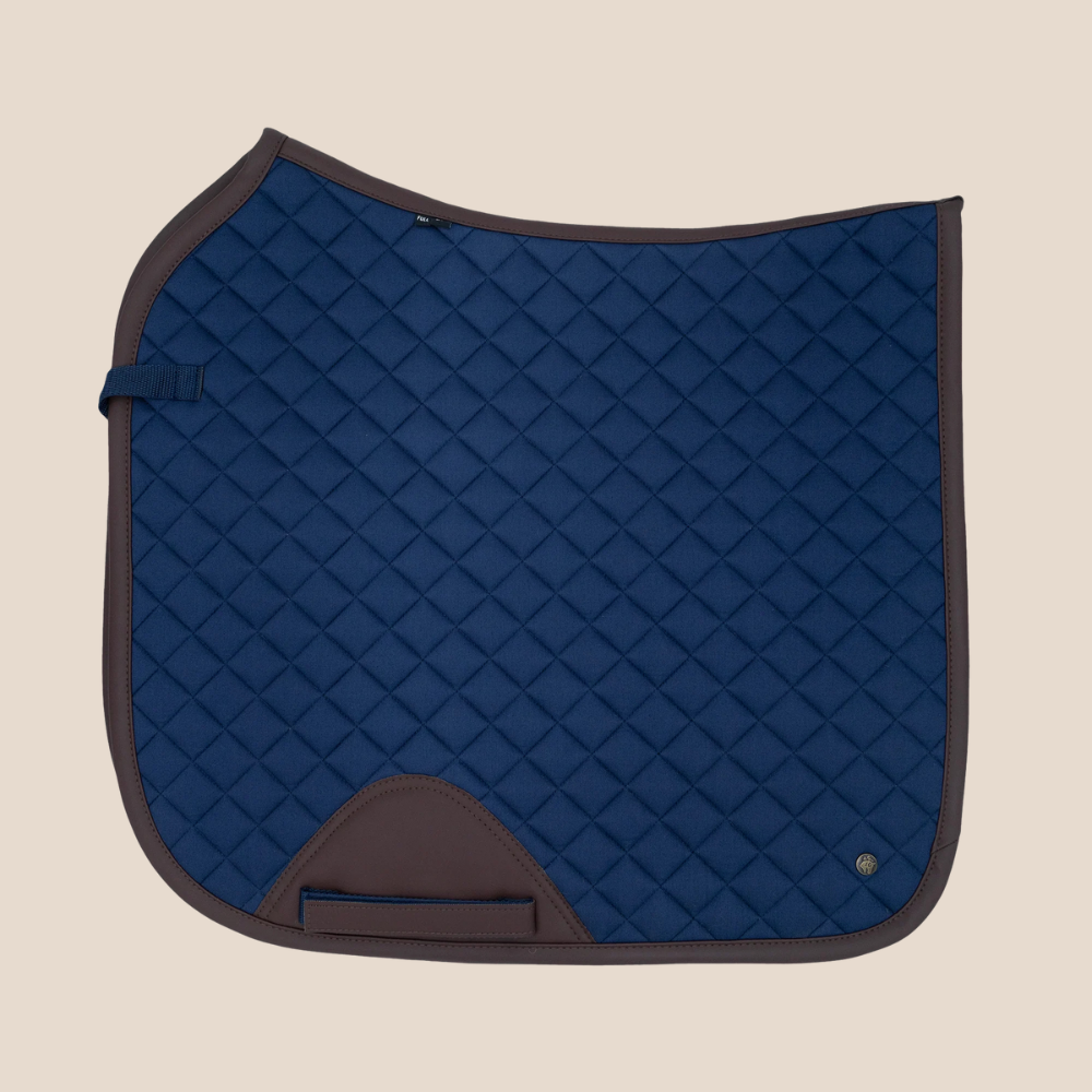 Sixteen Cypress Dressage Pad, Navy &amp; Hickory