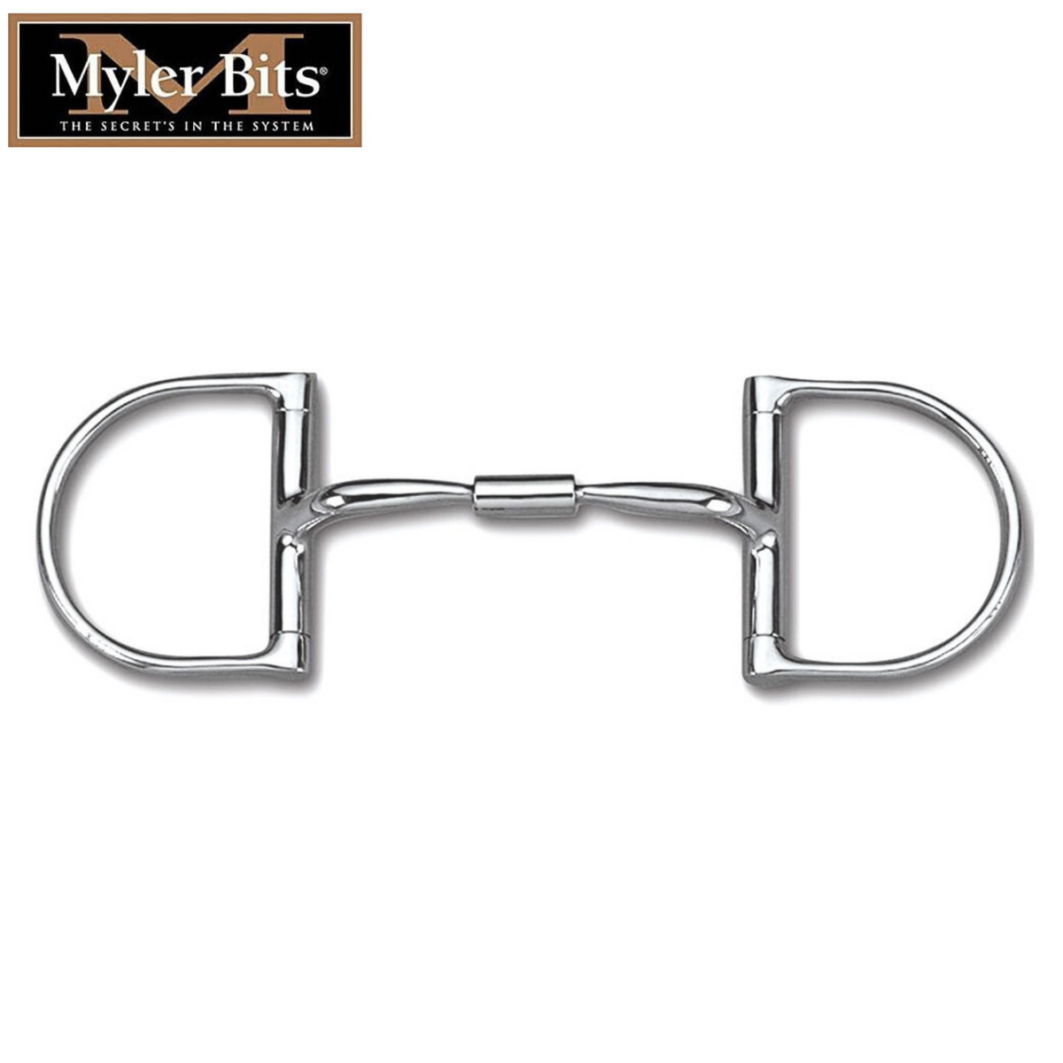5.25" Myler Comfort Snaffle Dee,  No Hooks