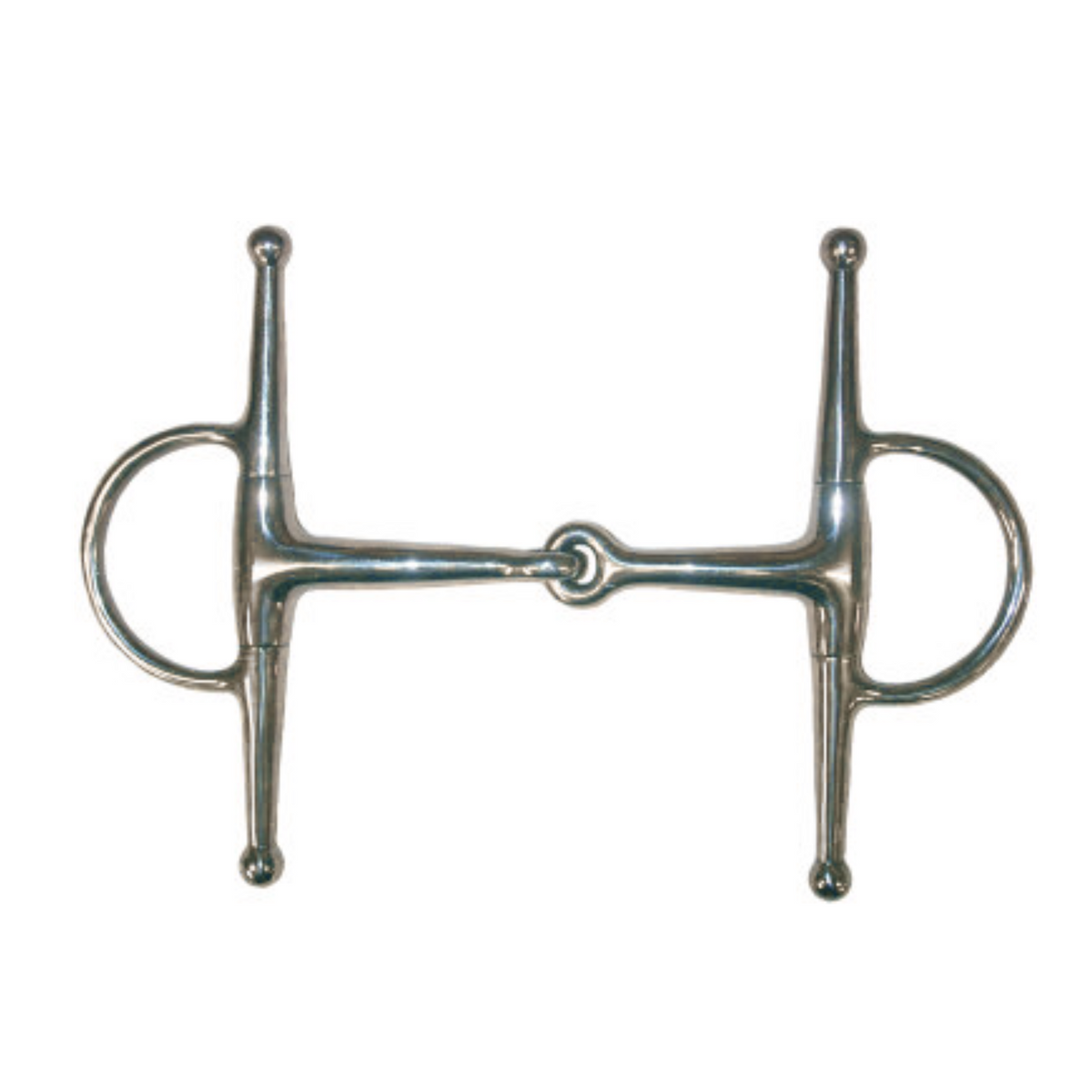 A full cheek medium weight snaffle bit made from high grade 18/8 stainless steel, polished finish.
