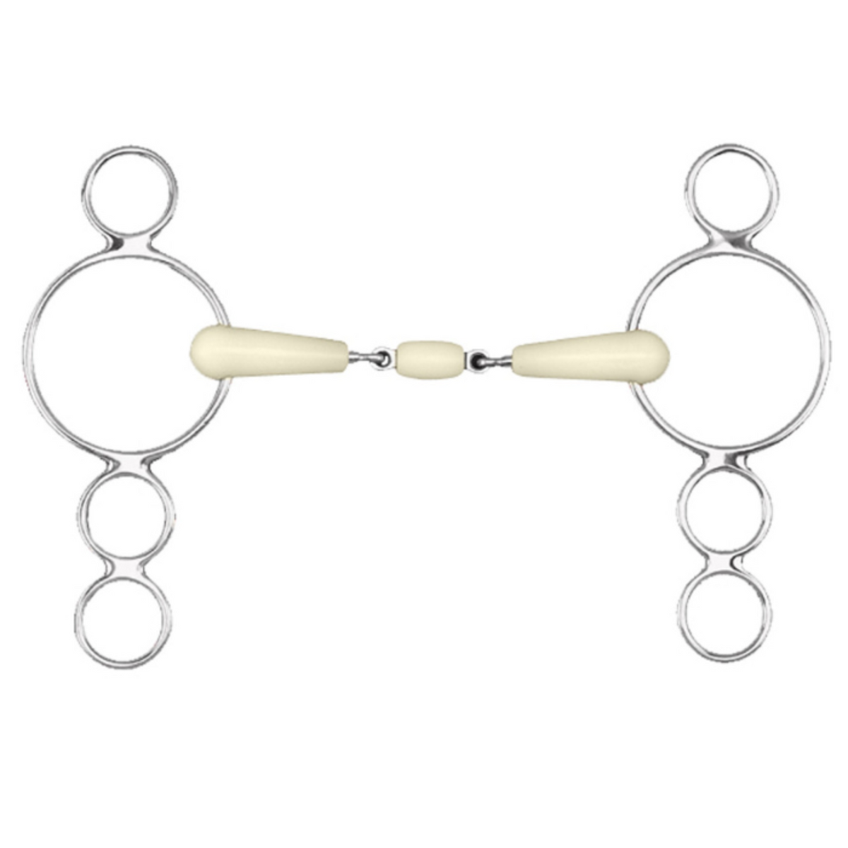 Happy Mouth 3 Ring Double Jointed with Roller Pessoa Gag