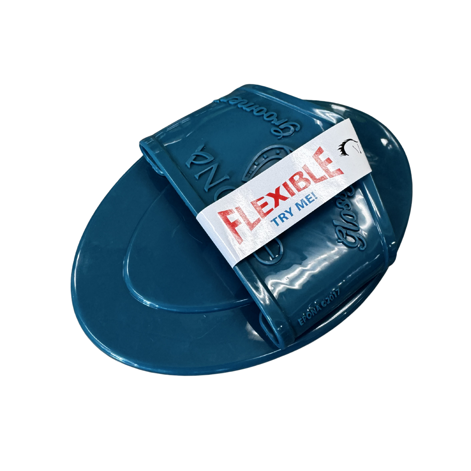 Epona Flexible Glossy Groomer Curry, Deep Teal Green